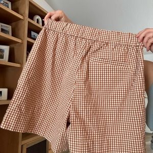 EVERLANE THE EASY SHORT Gingham High Waisted
